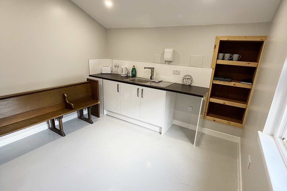 Shared kitchen at Hopetoun Bothy