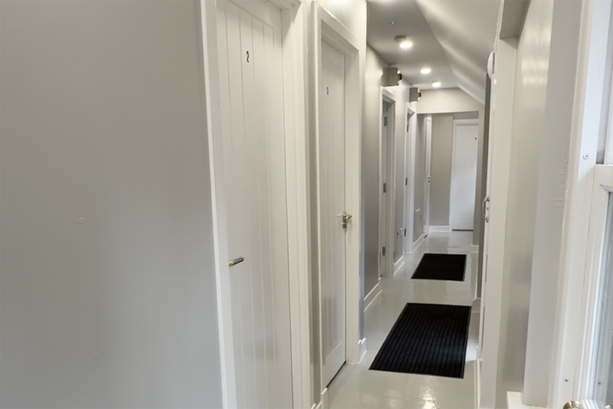 Corridor at Hopetoun Bothy